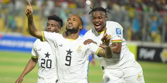 Ghana 4-3 Central African Republic: Jordan Ayew hat-trick powers Black Stars to victory