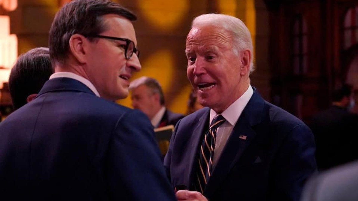 COP26 Premier Mateusz Morawiecki spotkał się z prezydentem USA Joe Bidenem