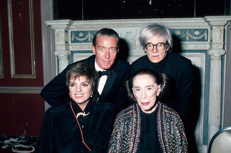 Halston, Andy Warhol, Liza Minnelli i Martha Graham