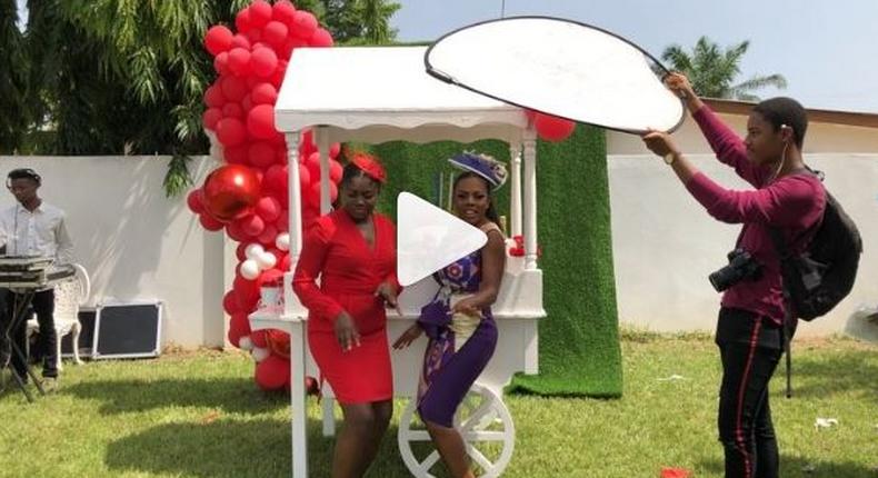 Scene from Serwaa Amihere's birthday party