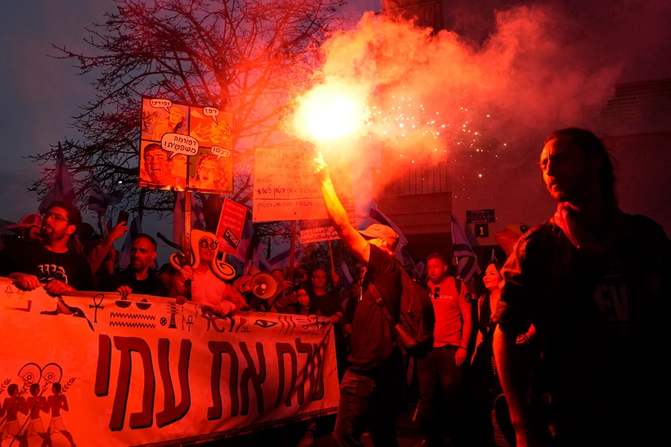 Protesti u Tel Avivu, Izrael, zbog reforme pravosuđa 8. aprila