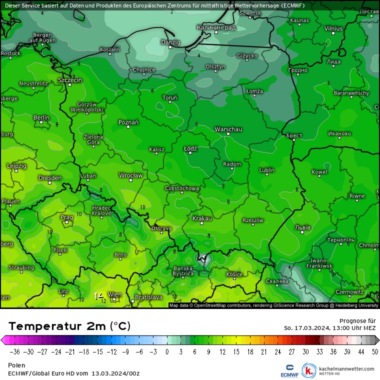 Od niedzieli z północy zacznie napływać coraz chłodniejsze powietrze