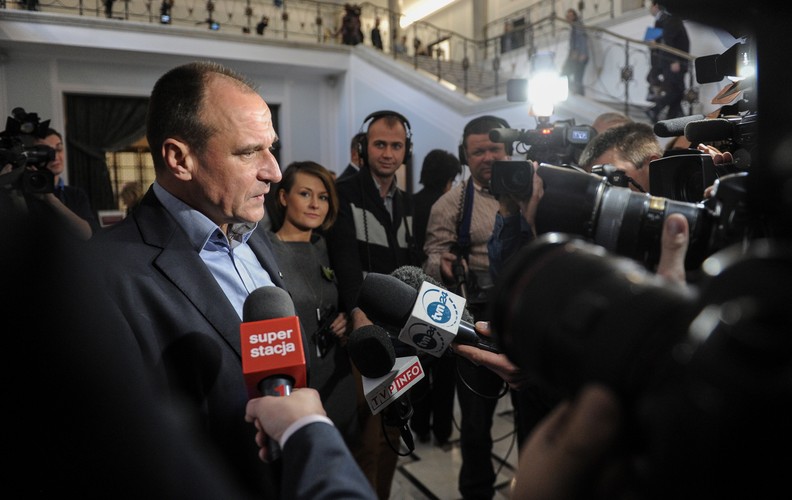 Paweł Kukiz na szkoleniu w Sejmie