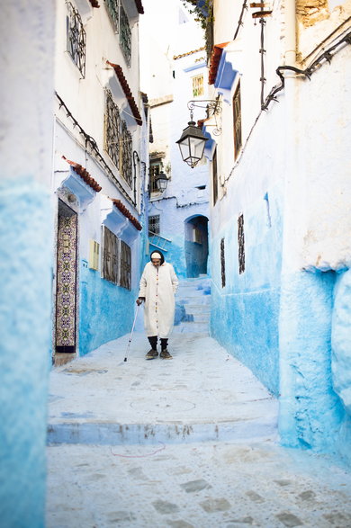 Uliczka w Chefchaouen, Maroko