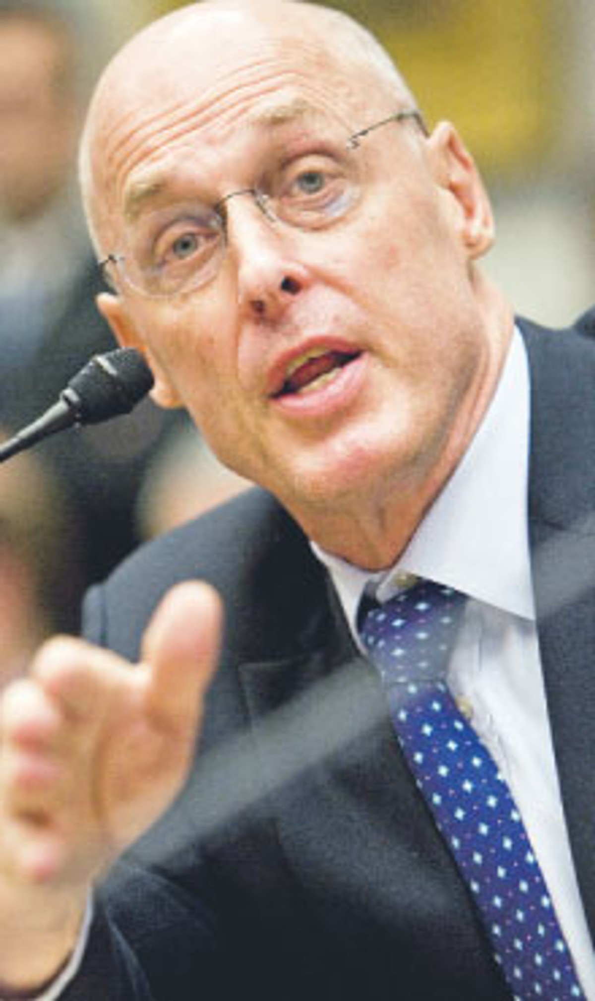 Henry Paulson, sekretarz stanu USA, przygotował plan wpompowania w amerykański system finansowy 700 mld dol. państwowej pomocy. Od kilku dni trwają spory w Kongresie. Fot. Bloomberg