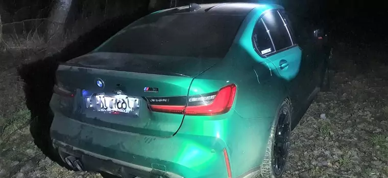 Policja odnalazła zaginione BMW M3. Porzucono je blisko wschodniej granicy