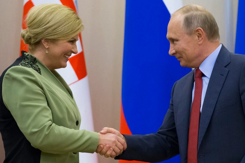 Kolinda Grabar Kitarović i Vladimir Putin