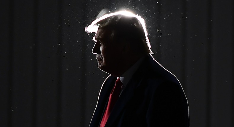 President Donald Trump at a rally in Toledo, Ohio, September 21, 2020.