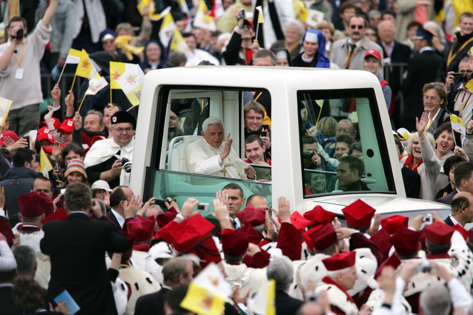 Benedykt XVI na Błoniach w Krakowie