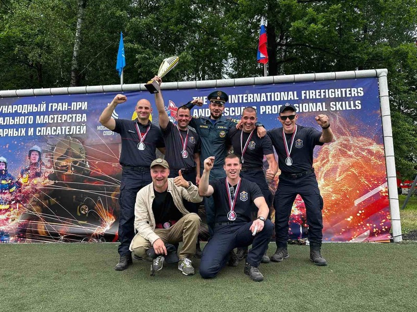 Srpski tim vatrogasaca koji se takmičio u Moskvi