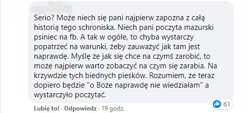 Anna Dereszowska została skrytykowana za promowanie schroniska, w którym ma dochodzić do nadużyć w stosunku do zwierząt, które do niego trafiają