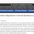 Polska Wikipedia zniknęła na 24 godziny. To protest przeciw dyrektywie o prawie autorskim