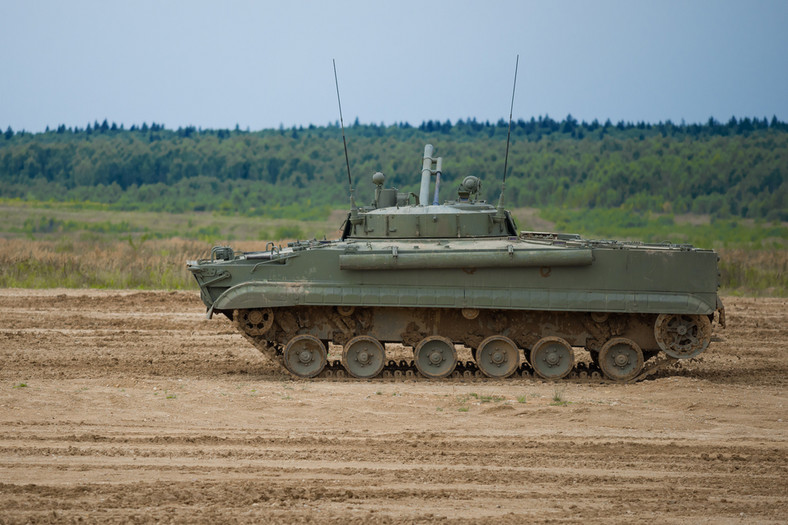Bojowe wozy piechoty BMP (BMP-1, BMP-2, BMP-3). Na zdjęciu BMP-3