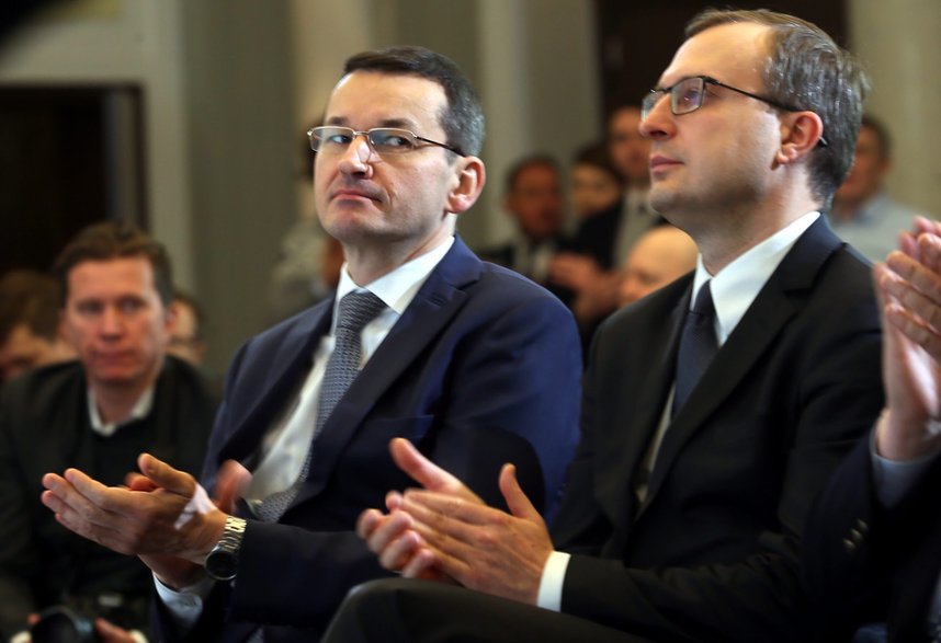 Mateusz Morawiecki i Paweł Borys