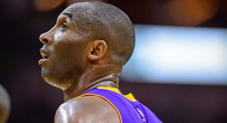 Los Angeles Lakers forward Kobe Bryant (24) during the game between the Rockets and the Lakers at the Toyota Center in August 2016..JPG