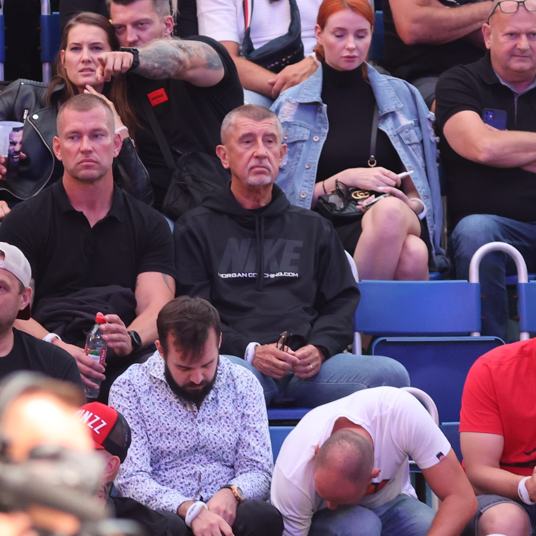 Andrej Babiš na podujatí MMA Oktagon Štvanice.
