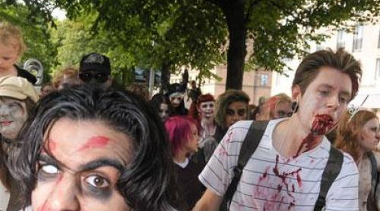 Ilyen zombik riogattak Stockholm belvárosában – fotók!