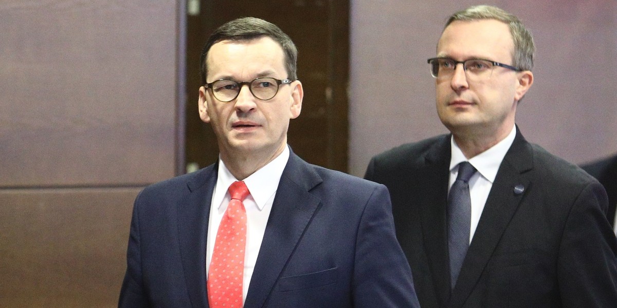 Mateusz Morawiecki i Paweł Borys