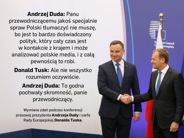 Andrzej Duda Donald Tusk polityka PiS Prawo i Sprawiedliwość Unia Europejska