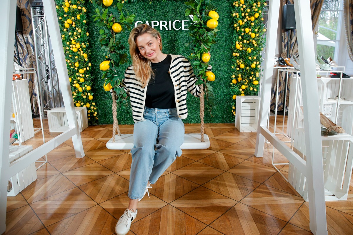 Małgorzata Socha na premierze marki Caprice, fot. Podlewski/AKPA