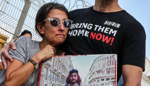 Rachel Goldberg and Jonathan Polin, the parents of the late US-Israeli hostage Hersh Goldberg-Polin, have been lobbying to bring the hostages home.JACK GUEZ