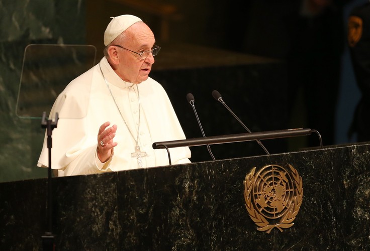 Papież Franciszek w siedzibie ONZ w Nowym Jorku