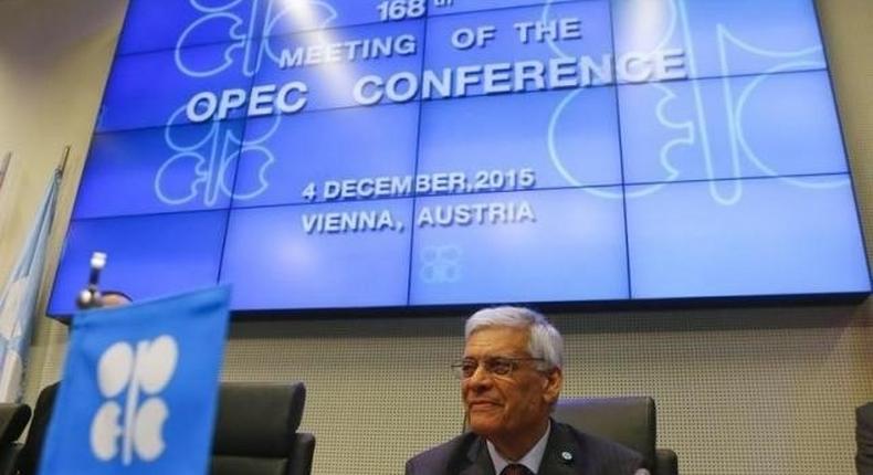 OPEC's secretary general Abdullah al-Badri at the conference 