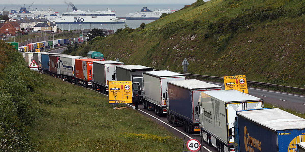 A 'catastrophic' no-deal Brexit would cause huge tailbacks at British ports