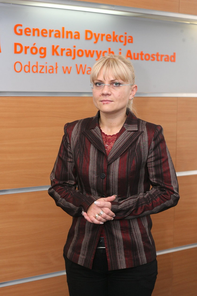 Małgorzata Tarnowska, rzecznik stołecznego oddziału Generalnej Dyrekcji Dróg Krajowych i Autostrad. 
