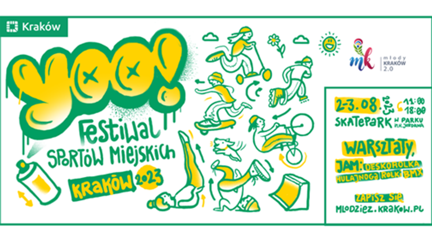 YOO! Festiwal Sportów Miejskich 2023 odbędzie się w pierwszych dniach sierpnia