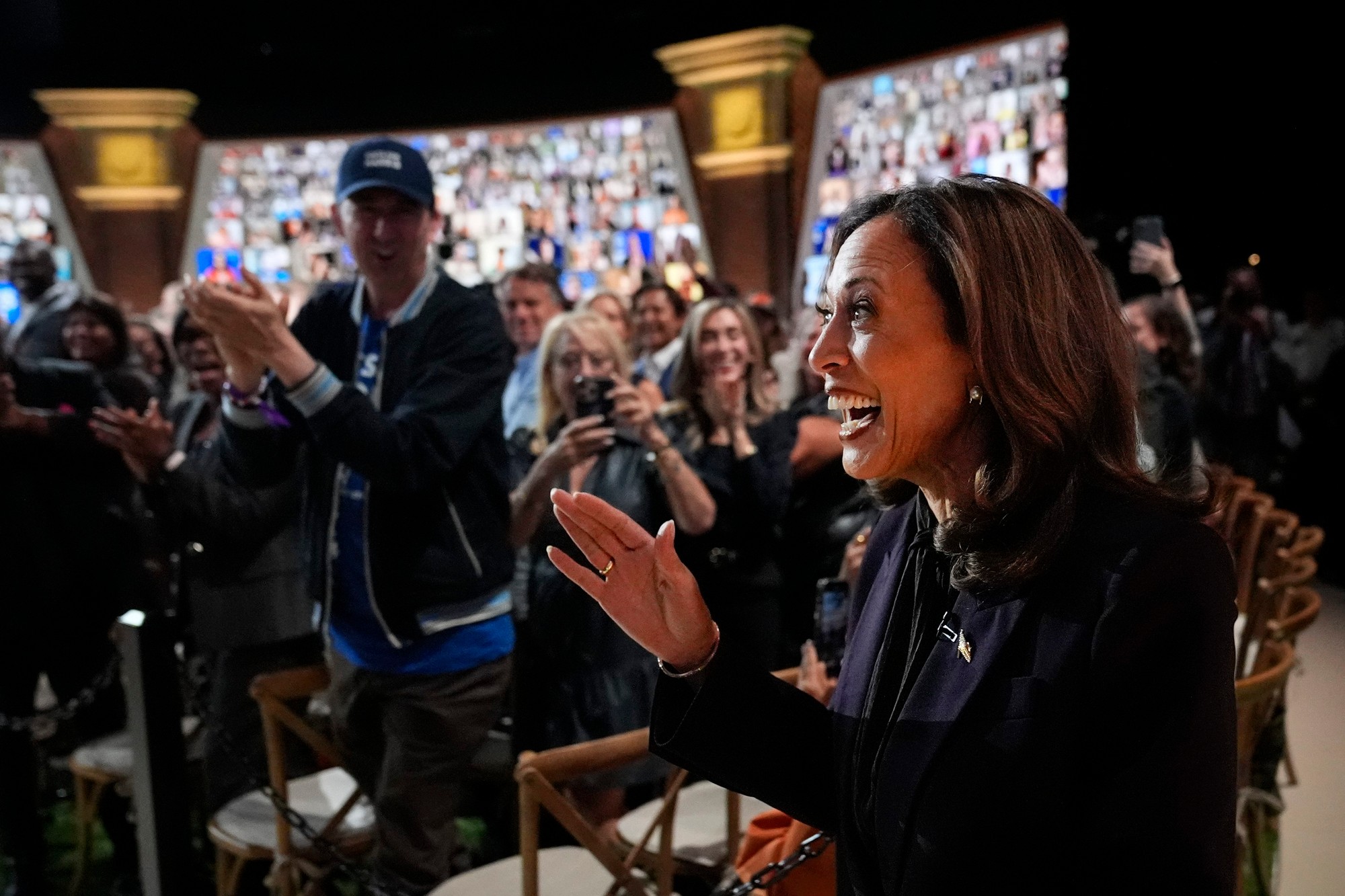 Demokratická nominantka na post prezidenta USA Kamala Harrisová.