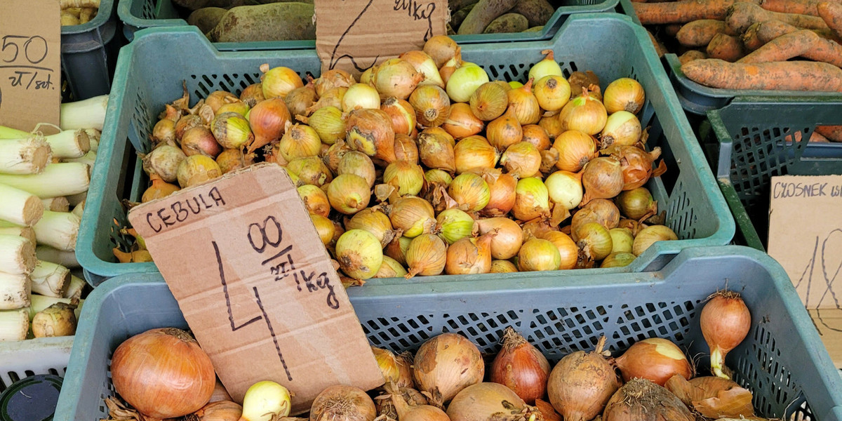 Cena cebuli w dużej mierze wynika z sytuacji w Ukrainie