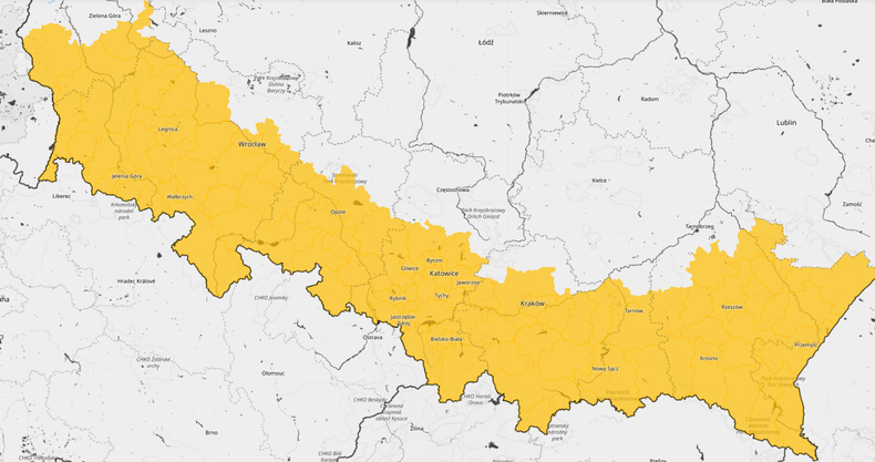 Ostrzeżenia dla południowej Polski przed śnieżycą