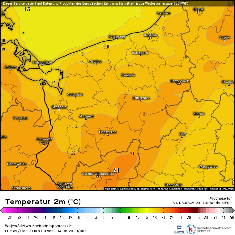 Temperatura będzie balansowała w pobliżu 20 st. C.