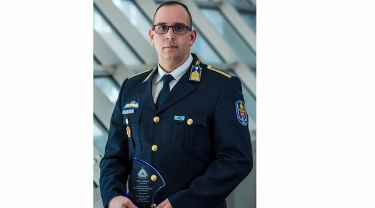 Türi Árpád rendőr alezredes lett "Az év budapesti rendőre” / Fotó: Police.hu