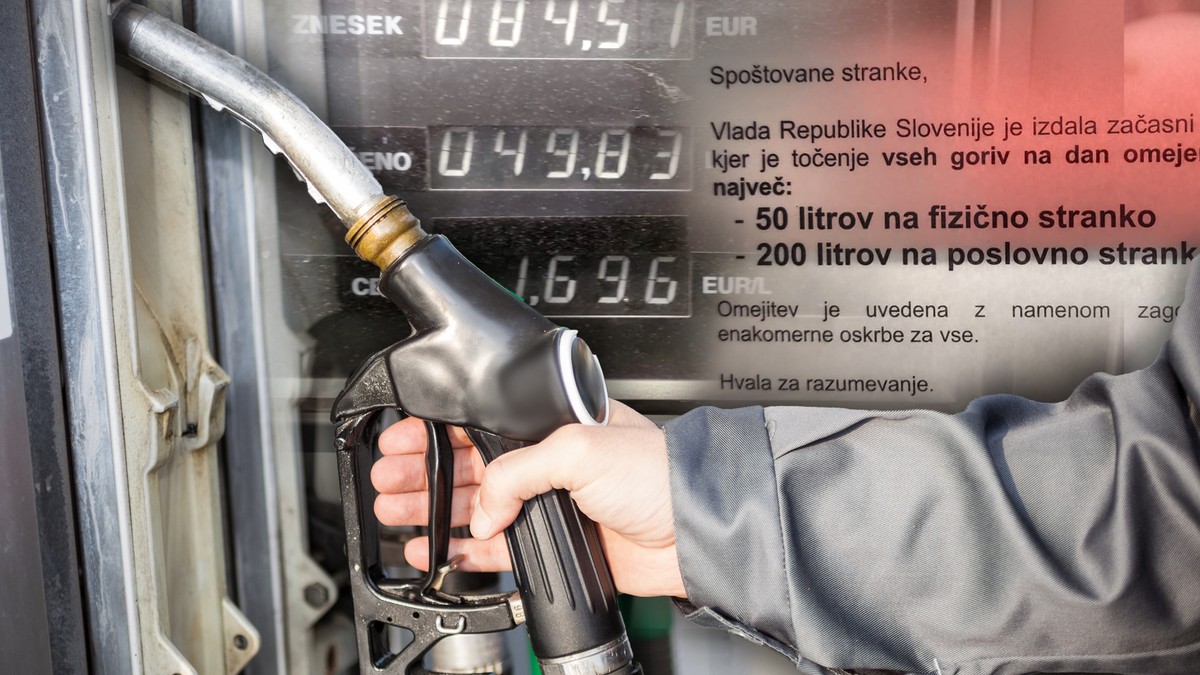 Zabeležili smo kako izgledaju prve restrikcije goriva u Sloveniji: Vozači mogu da sipaju samo 50 litara, haos na pumpama (FOTO)