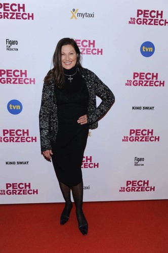 Liliana Głąbczyńska-Komorowska na premierze filmu 'Pech to nie grzech' 17 grudnia 2018