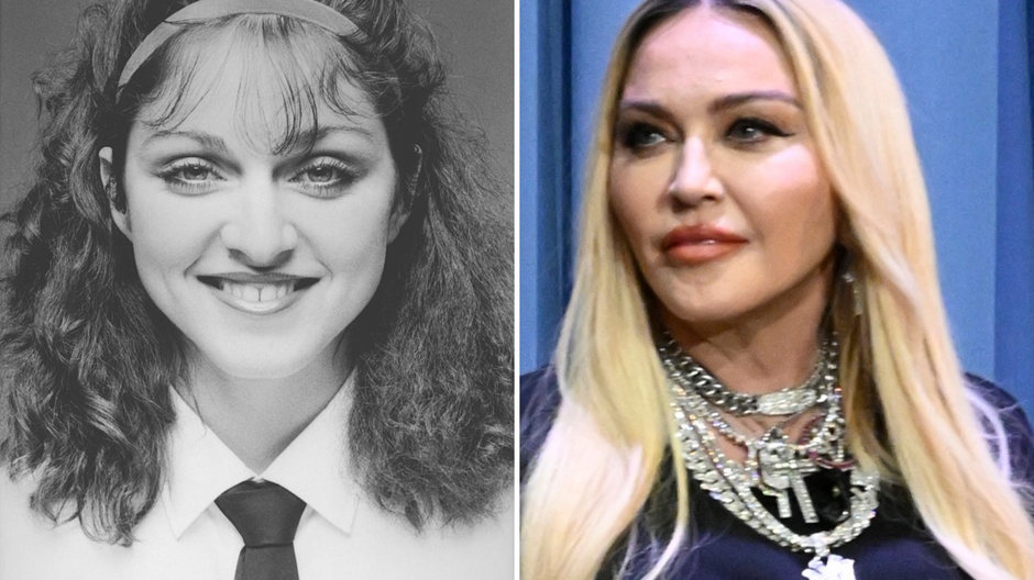 Madonna w 1978 r. i 2022 r. 