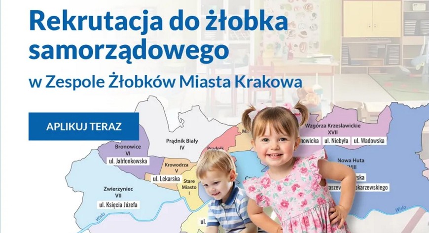 Samorządowe żłobki w Krakowie nadal przyjmują dzieci. Wolne miejsca czekają w 13 placówkach