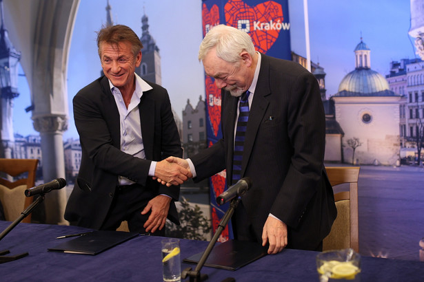 Sean Penn i Jacek Majchrowski