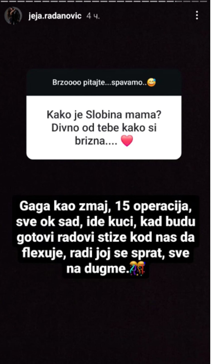 Jelena Radanović o Slobinoj mami