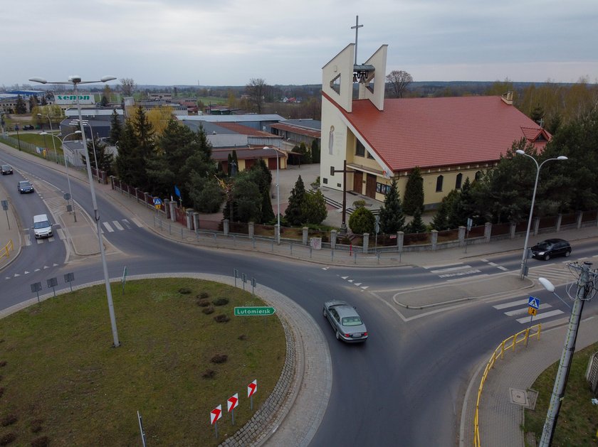 przeleciał nad rondem