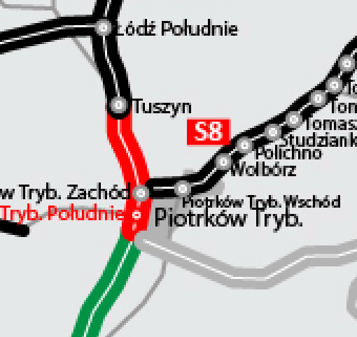 Autostrada A1 w województwie łodzkim