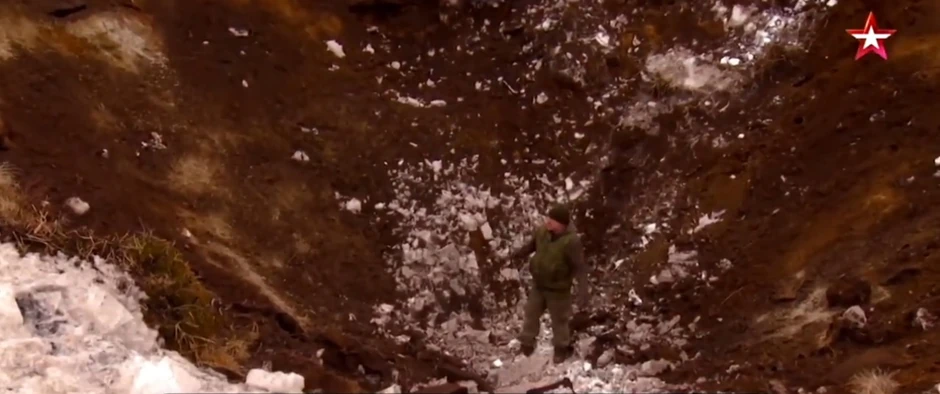 Krater nakon testiranja "sarmata" ili "satane"