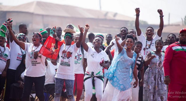 Former President John Mahama thanks NDC supporters