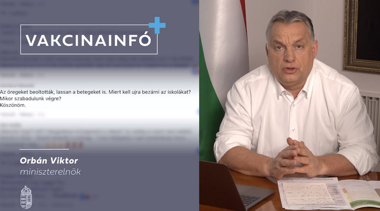 Orbán Viktor oltásossal kapcsolatos videókkal bombázza a Facebookot