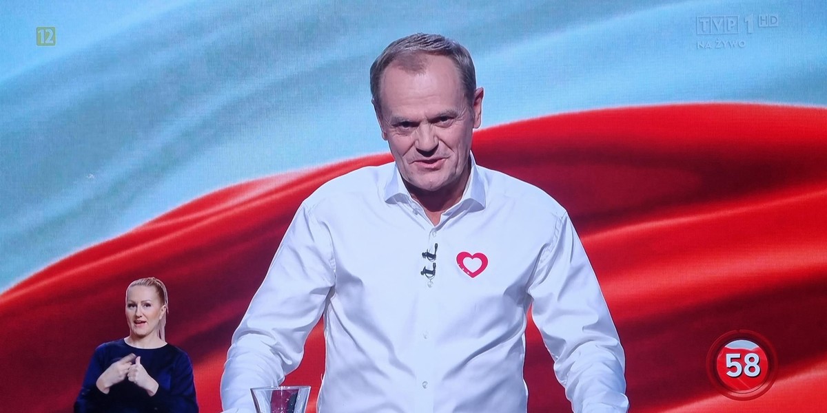 Debata TVP. Tusk na koniec rzucił wyzwanie Kaczyńskiemu. Czekamy do piątku?