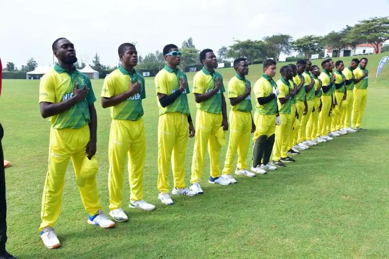 The Nigerian cricket team qualifying for the world cup in Rwanda