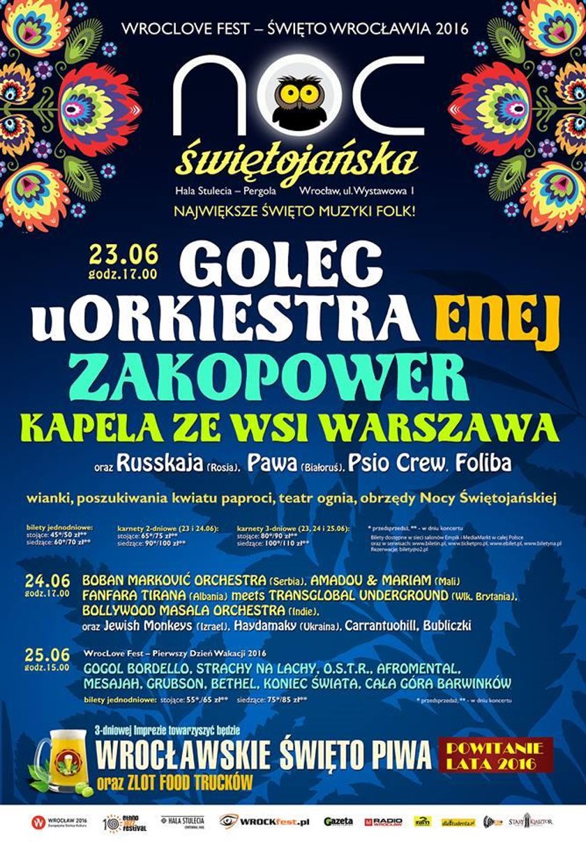 Noc Kupały 2016 we Wrocławiu