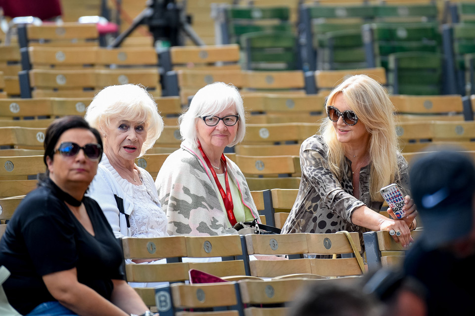 Krystyna Loska i Grażyna Torbicka na festiwalu w Sopocie